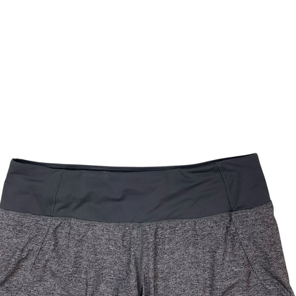 Lululemon Run Times Shorts 8 Heather Lux Multi Black Mid Rise Built In Brief - Picture 8 of 14